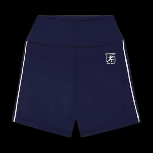 Sporty & Rich Runner Box Biker Short 'Navy/White'