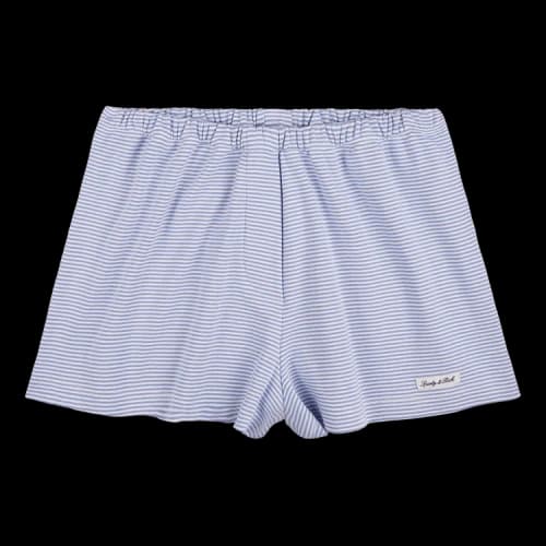 Sporty & Rich Signature Logo House Short 'Periwinkle Stripe/Black'