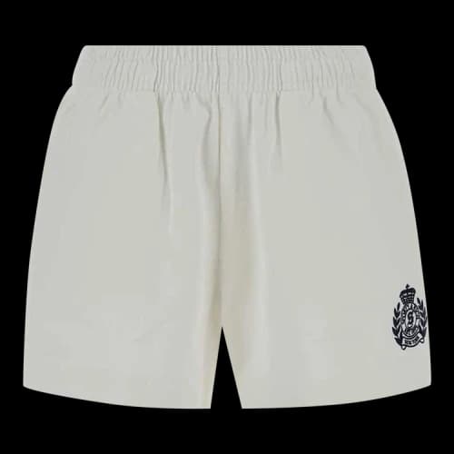 Sporty & Rich NY Crest Embroidered Disco Shorts 'White'