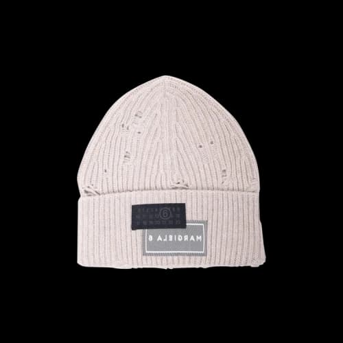 MM6 Maison Margiela Patch Logo Beanie 'Beige Melange'