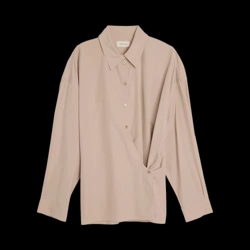 Lemaire Straight Collar Twisted Shirt 'Violet Ice'