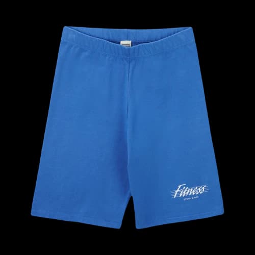 Sporty & Rich 80s Fitness Biker Shorts 'Sapphire'