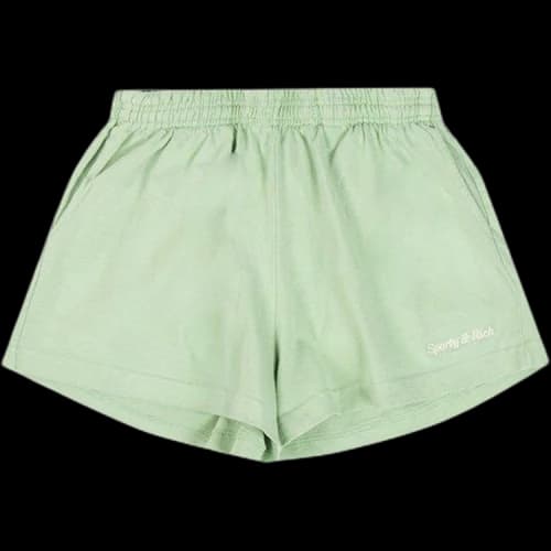 Sporty & Rich Classic Logo Disco Shorts 'Honeydew'