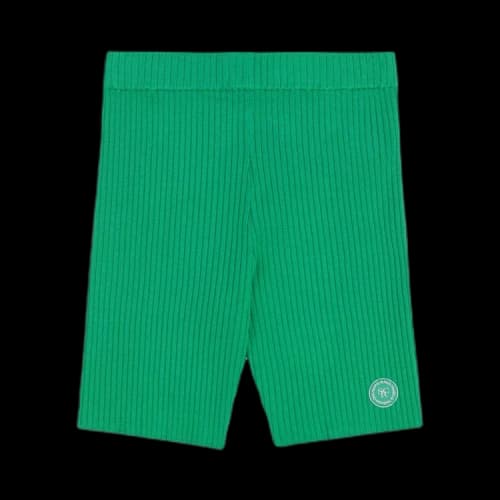 Sporty & Rich SRHWC Ribbed Biker Short 'Verde'