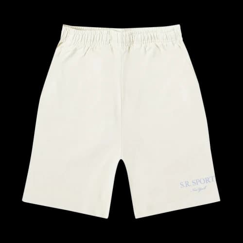 Sporty & Rich Wimbledon Gym Short 'Milk'