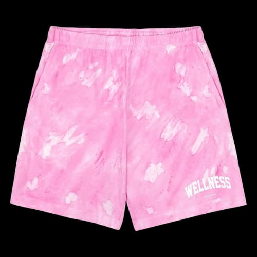 Sporty & Rich Wellness Ivy Tie Dye Gym Short 'Taffy/White'