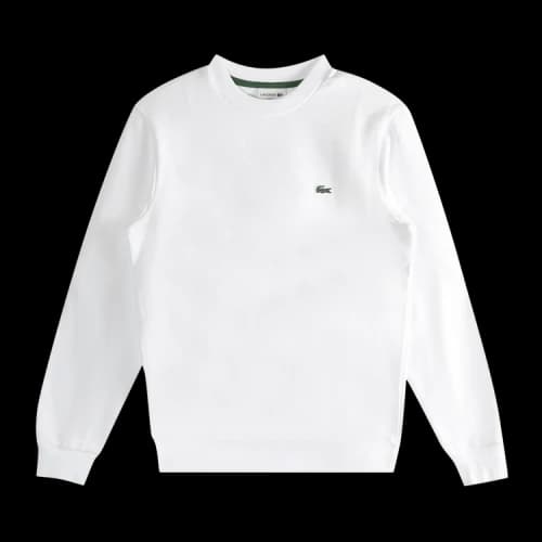 Lacoste Classic Fit Cotton Fleece Sweatshirt 'White'