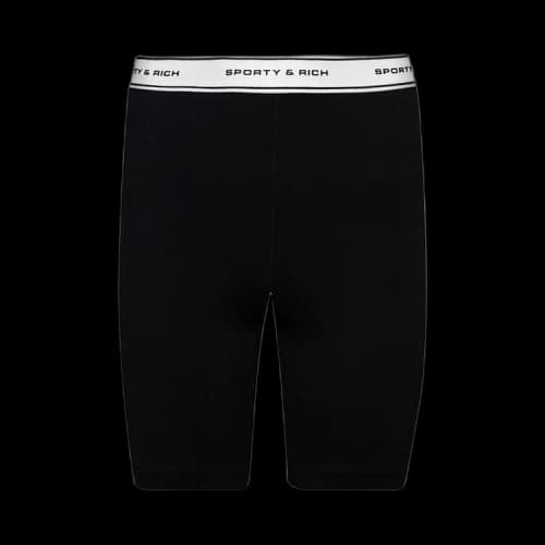 Sporty & Rich Bold Biker Short 'Black'