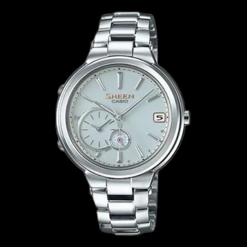 CASIO SHEEN Series Time Ring Series Bluetooth Business Blue SHB-200D-7A Silver Analog