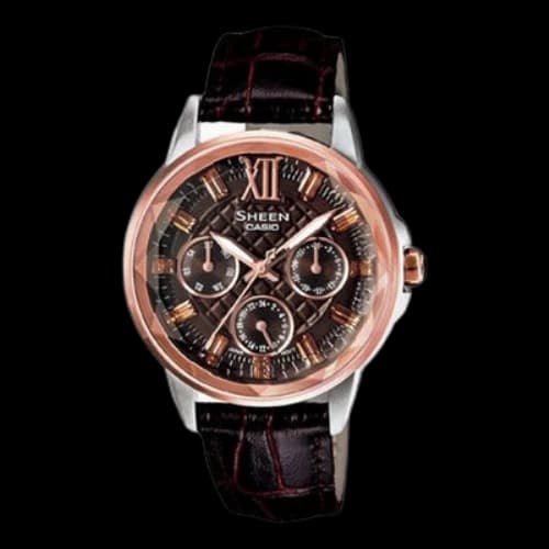 CASIO SHEEN Serieses Coffee Brown Analog