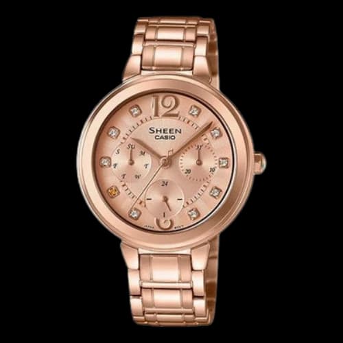 CASIO SHEEN Series Elegant Business SHE-3048PG-9A Rose Gold Analog