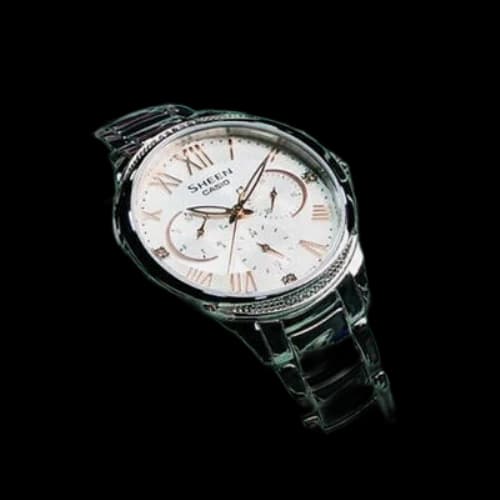 CASIO SHEEN Quartz Waterproof Silver Analog