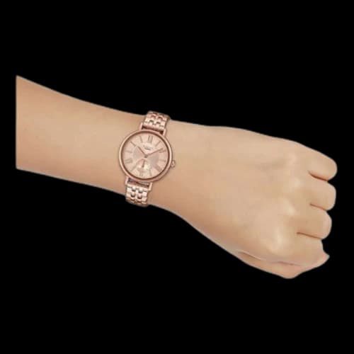 CASIO SHEEN Stainless Steel Strap Waterproof Quartz Sapphire Crystal Rose Gold Analog