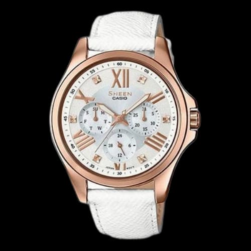 CASIO SHEEN SHE-3806GL-7A /Gold White Analog