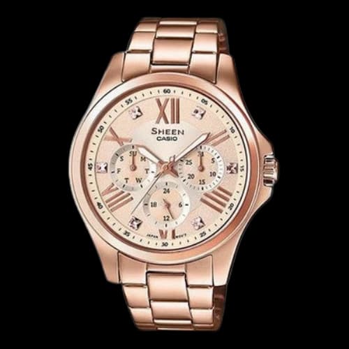 CASIO SHEEN Series Design Business SHE-3806PG-9A Rose Gold Analog