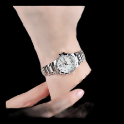 CASIO Quartz SHEEN Stainless Steel Strap Silver Analog