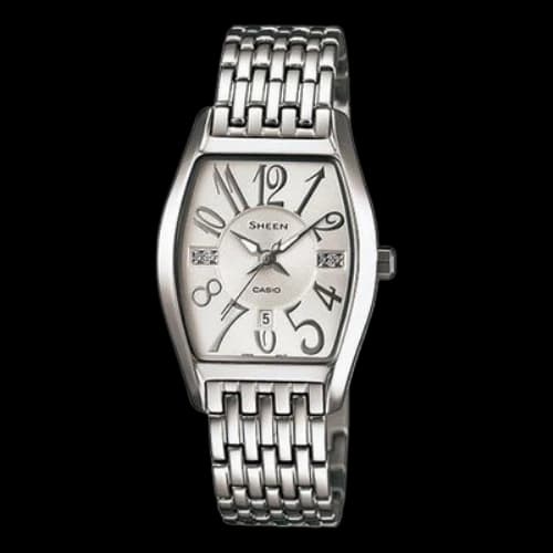 CASIO Waterproof Sports SHEEN Silver Analog