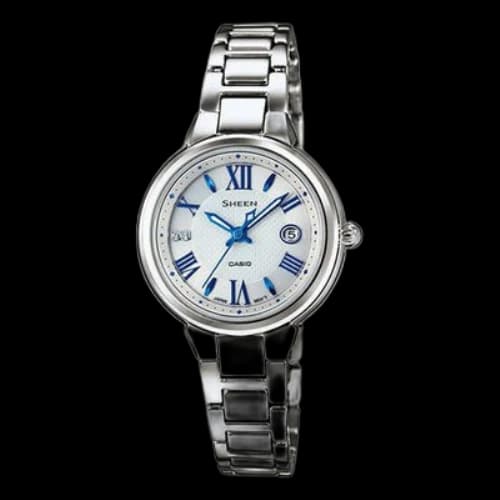 CASIO SHEEN Quartz Sapphire Crystal Silver Analog