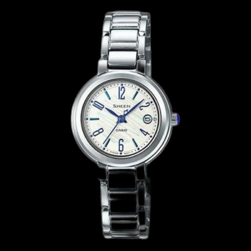 CASIO Waterproof SHEEN Quartz Sapphire Crystal Blue Analog