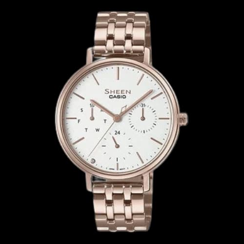 CASIO SHEEN Stainless Steel Strap Gold Analog