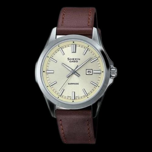 CASIO Female SHEEN Japan / South Korea Fashion Unisex Brown Analog
