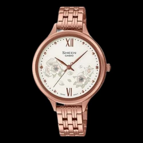 CASIO SHE-4551PG-7AUPR Analog SHEEN Sapphire Crystal