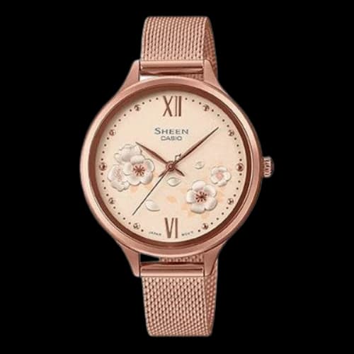 CASIO SHE-4551PGM-4AUPR Analog SHEEN Sapphire Crystal