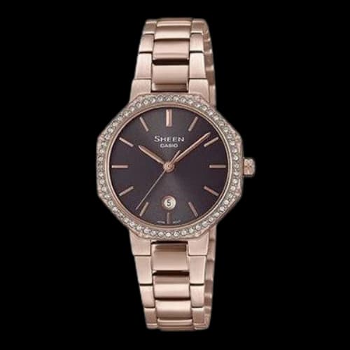 CASIO SHE-4552CG-8AUPRS Waterproof Stainless Steel Strap