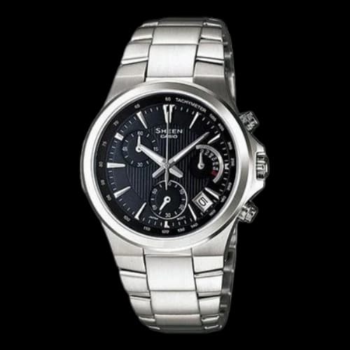 Casio Waterproof Analog Watch 'Silver Black'