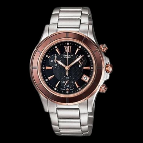 CASIO SHEEN Waterproof Businesses Black Analog