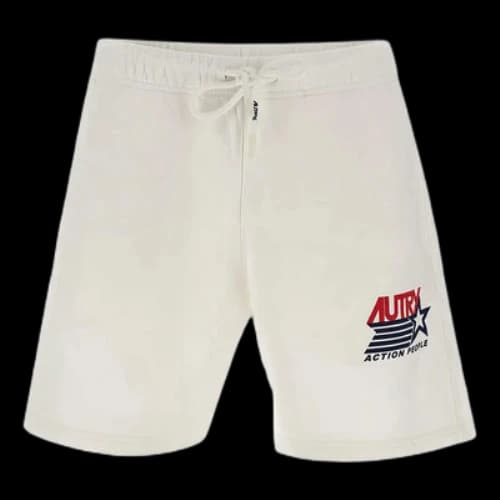 AUTRY Logo Print Drawstring Shorts 'White'