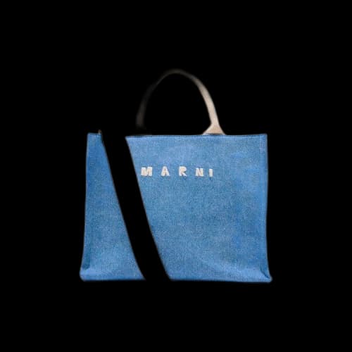 Marni Light Washed Denim Basket 'Ocean'