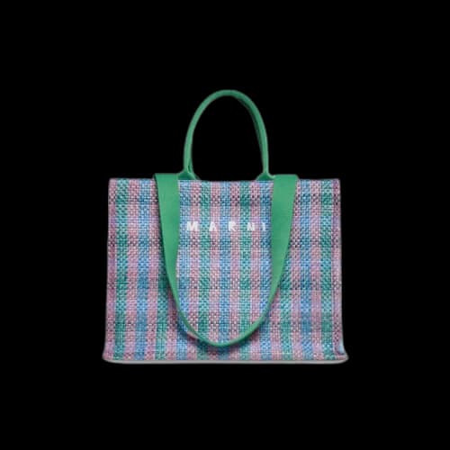 Marni Large Basket Tote 'Blue/Multicolor'