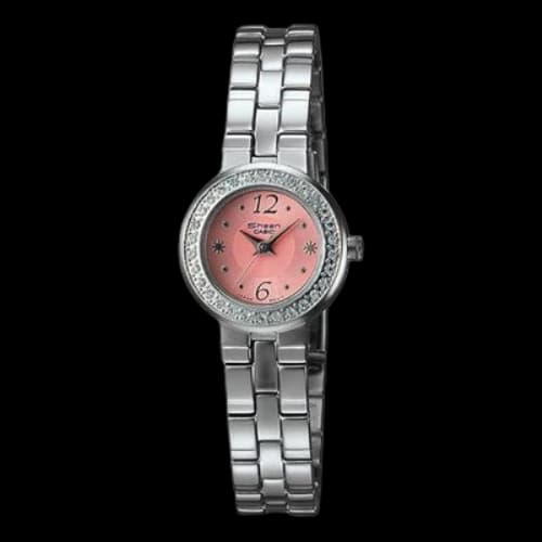 CASIO SHEEN Waterproof Stainless Steel Strap Pink Analog