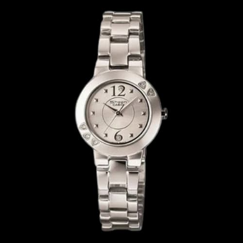 CASIO SHEEN Waterproof Stainless Steel Strap Silver Analog