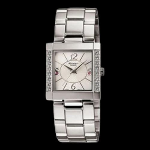 CASIO SHEEN Waterproof Stainless Steel Strap Silver Analog