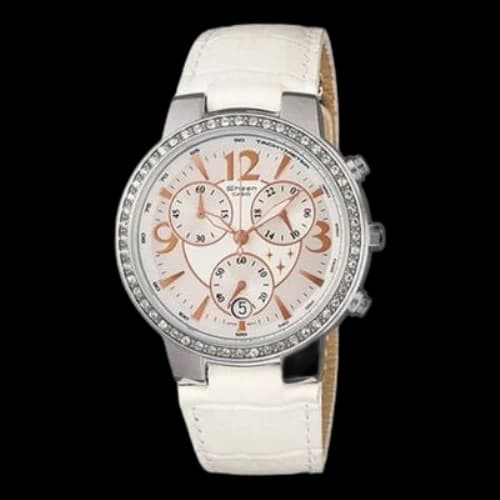 CASIO Waterproof SHEEN White Analog