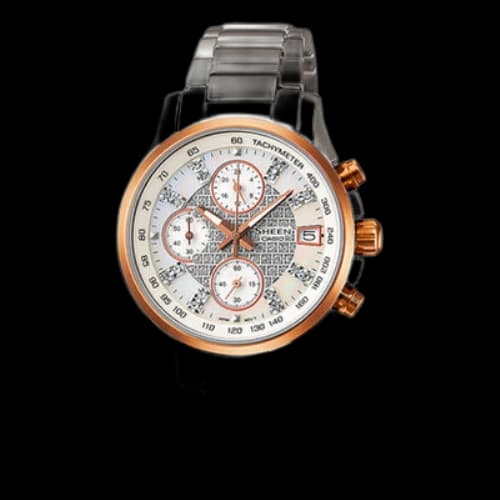 CASIO Sheen Series Stainless Steel Case Pearl Dial 50m Waterproof Quartz Movement Watch Analog