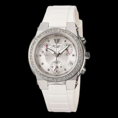 CASIO SHEEN Waterproof White Analog