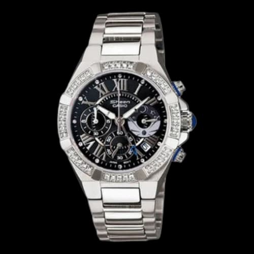 CASIO Multifunction /Black Silver Analog