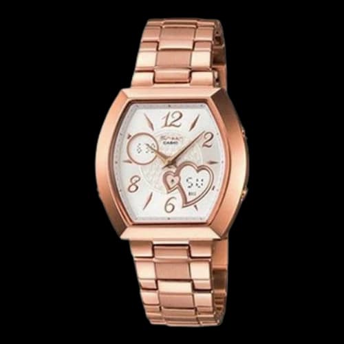 CASIO SHEEN Waterproof Stainless Steel Strap Gold Analog