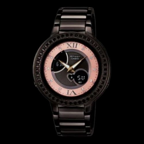 CASIO Waterproof SHEEN Black Analog
