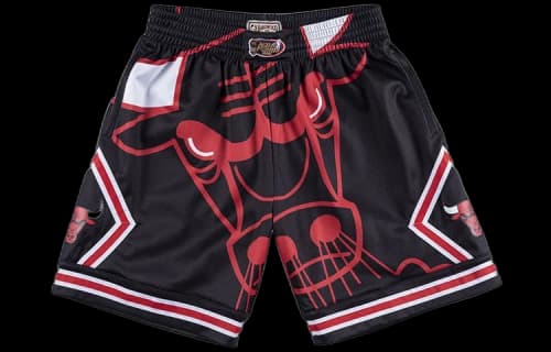 Mitchell & Ness x NBA Chicago Bulls 1997-98 Big Face Shorts 'Black'