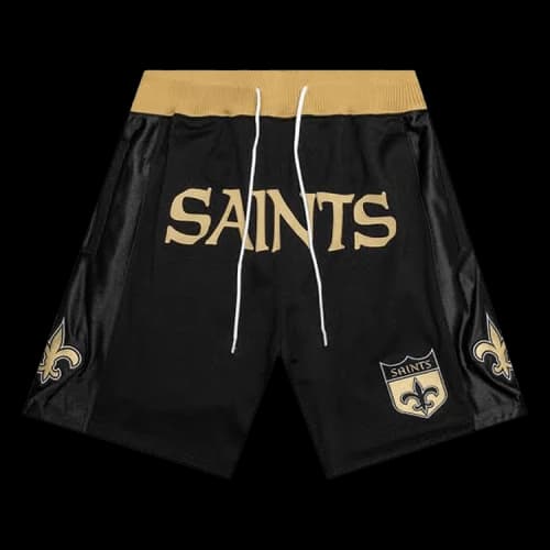 Just Don NFL Throwback Saints Shorts 'Black'