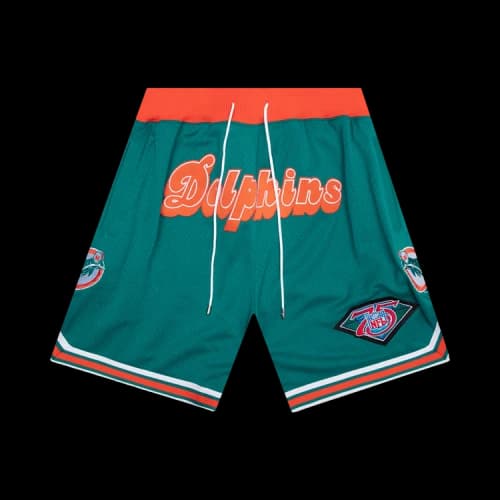 Just Don NFL Throwback Dolphins Shorts 'Teal'