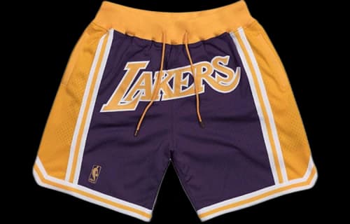 Mitchell & Ness NBA Just Don Shorts Los Angeles Lakers Road 1996