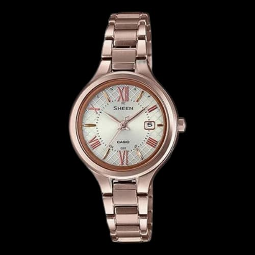 CASIO SHEEN Series Elegant Large Gold Business SHW-7000TCG-4A Rose Gold Analog