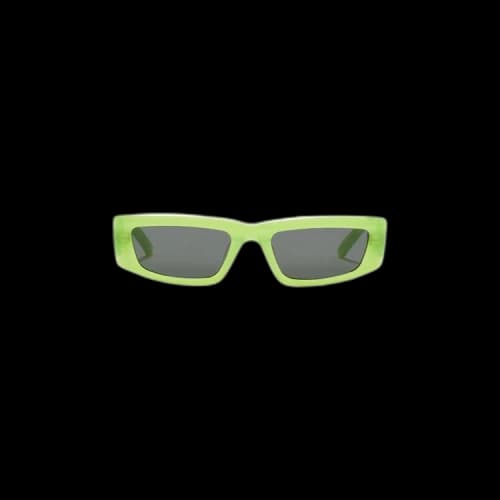 Gentle Monster Silver Clouds Rectangular Sunglasses 'Green'