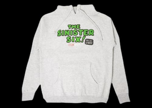 BAIT x The Sinister Six Logo Hoodie Gray