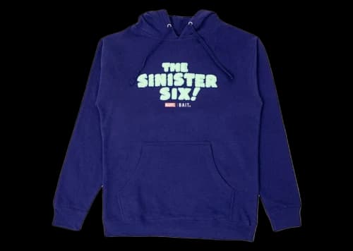 BAIT x The Sinister Six Mysterio Hoodie Purple